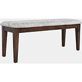 Urban Icon 42" Round Dining Table in Merlot with Glass Inlay